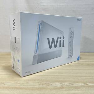 BC141【ゲーム】 希少 未使用　ニンテンドー Wii 本体 ホワイト Wiiリモコン ヌンチャク センサーバー 箱 説明書 Nintendo 任天堂 ゲーム機