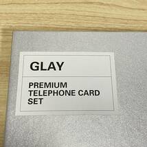 BC195【テレカ】未使用 GLAY グレイ PREMIUM TELEPHONE CARD SET テレフォンカードセット pure soul テレカ 50度 16枚セット トレカ付き_画像3