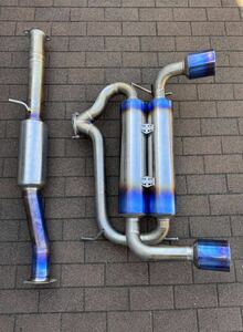 【絶版希少品】パワーハウスアミューズ R1フルチタンマフラー フェアレディZ33 VQ35 Powerhouse amuse Full titan muffler made in japan