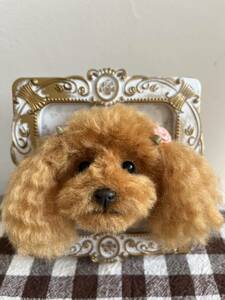  wool felt dog toy poodle hand made 