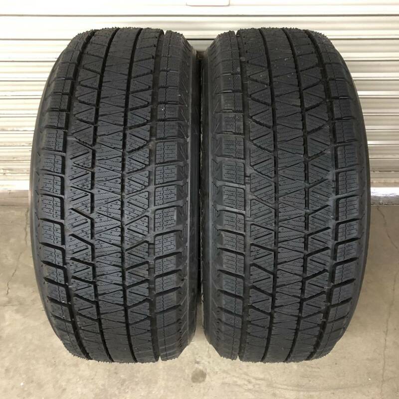 0543 バリ山! ほぼ新品 2022年製 ブリヂストン BRIDGESTONE ブリザック BLIZZAK DM-V3 255/55R18 冬用タイヤ 2本セット