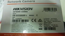 新品開封 未使用 ネットワークカメラ HIKVISION DS-2CD2020F-I 取説英文 管理番号A2112_画像6