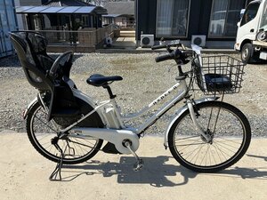 C13　中古電動アシスト自転車 1円売切り！ ブリヂストン ハイディーⅡ 白 説明書付き 配送エリア内は送料3800円でお届