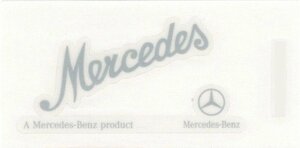 北米ベンツ 純正品　メルセデス ベンツ　Mercedes-Benz プロダクト ステッカー ラベル Mercedes 内貼り 新品
