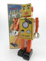 ◆◇OSH ROBOT LILLIPUT ロボットリリパット ブリキ 人形 ゼンマイ 玩具 復刻版 箱付 全長/約22cm◇◆_画像1