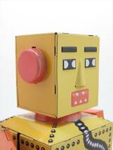 ◆◇OSH ROBOT LILLIPUT ロボットリリパット ブリキ 人形 ゼンマイ 玩具 復刻版 箱付 全長/約22cm◇◆_画像10