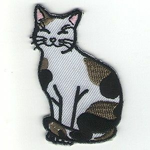 三毛猫　刺繍ワッペン