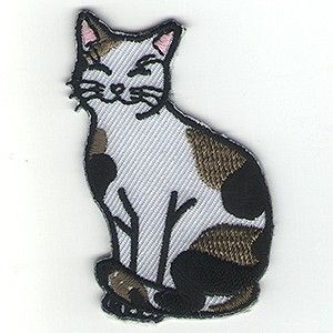 三毛猫 刺繍ワッペン