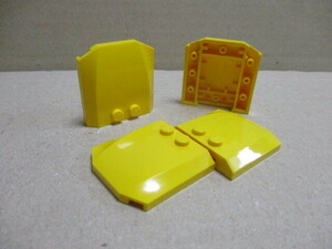 レゴ　パーツ　4×4カバープレート　黄4個　新品
