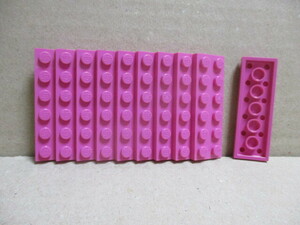 レゴ　パーツ　2×6プレート　ダークピンク10個　新品