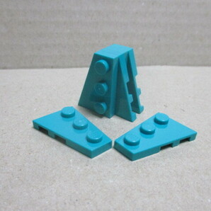 レゴ パーツ 2×3ウイングプレート ダークターコイズ3セット 新品の画像1