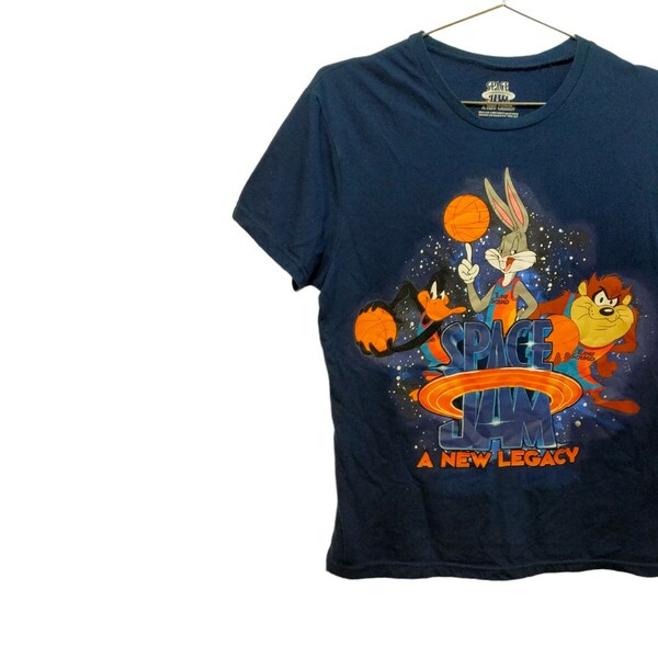 古着　space jam　半袖Ｔシャツ　ムービーＴシャツ　ルーニーテューンズ　