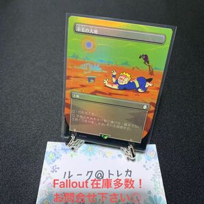 マジック：ザギャザリング MTG Fall out ボーダーレス Foil * 不毛の大地