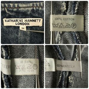 希少 KATHARINE HAMNETT LONDON 80s ビンテージ デニム ボンバージャケット キャサリンハムネット ロンドン ブルゾンの画像7