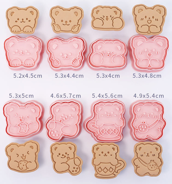 j クッキー型　8個セット　かわいい　クッキー　アニメ　お菓子作り　型抜き　　アイシングクッキー　キャラ弁粘土作り　工作9