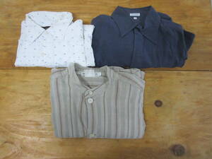 ■得々■EMPIRIO ARMANI＆UNDERCURRENT＆Salvatore Ferragamo/エンポリオアルマーニ＆アンダーカレント他/長袖シャツ/Mサイズ/3枚セット/1