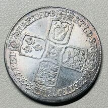 銀貨　古銭　1746年　 イギリス　ジョージ2世　連合王国国章　フランス紋章　クラウン　コイン　硬貨　貿易銀_画像1