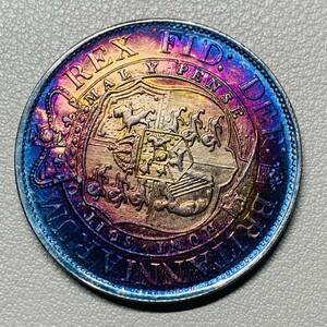 銀貨　古銭　1818年　 イギリス　ジョージ3世　連合王国国章　クラウン　コイン　硬貨　貿易銀