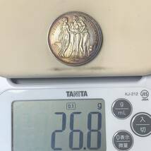 銀貨　古銭　1817年　 イギリス　ジョージ3世　「三美神」　女性　コイン　硬貨　貿易銀_画像5