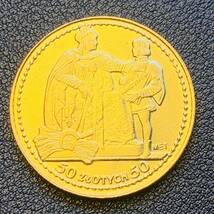 金貨　古銭　ポーランド　1925年　三月憲法記念　50ズウォティ　国章　鷲　クラウン　硬貨　大型　コイン_画像1