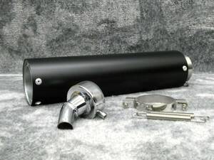 ブタのしっぽ　サイレンサー　黒銀　５０．８バンド　バネ/エンデCBX400FスリップオンCBR400F XJR400 GSX400F CB400SF ジェイド250エイプ