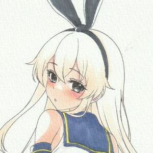 Art Auction 手描きイラスト A5より大きめ 艦これ 島風, コミック, アニメグッズ, 手描きイラスト