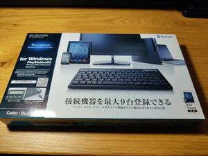 ■【極美品】ELECOM TK-FBP043BK Bluetoothキーボード ■