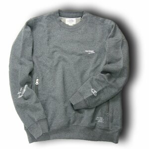 新品 【CRIMIE / クライミー】 ポケット有 スウェット トレーナー SMALL LOGO CREW NECK SWEAT ★352637 チャコールグレー