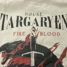 新品 【WHITELAND × Game of Thrones】 GOT Targaryen パーカー XL ベージュ ★351760 ホワイトランド ゲームオブスローンズ_画像6