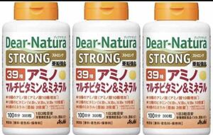 3個 アサヒ ディアナチュラ ストロング３９ ストロング39 アミノマルチビタミン＆ミネラル １００日分サプリメント asahi 39種