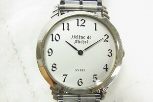 D558-N36-1015 ◎ HELENE DE MICHEL ヘレンミッシェル SV925 メンズ クオーツ 腕時計 現状品①◎