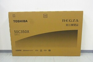 E001-J29-75【引取限定】未開封 未使用 東芝 TOSHIBA 50C350X 50インチ 液晶テレビ 現状品③＠