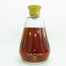 F073-J27-239 CAMUS カミュ カラフェ バカラボトル コニャック ケース・替え栓 付き 700ml 40% 未開栓 現状品③_画像3