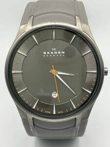 SKAGEN 955XLSMRM スカーゲン 腕時計 ウレタンベルト 2024年3月電池交換