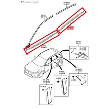 ◆新品 未使用 純正部品 マツダ CX-3 ベルトラインモール ドア モール フロント リヤ 前後 左右 ４個セット MAZDA リフレッシュ◆_画像5