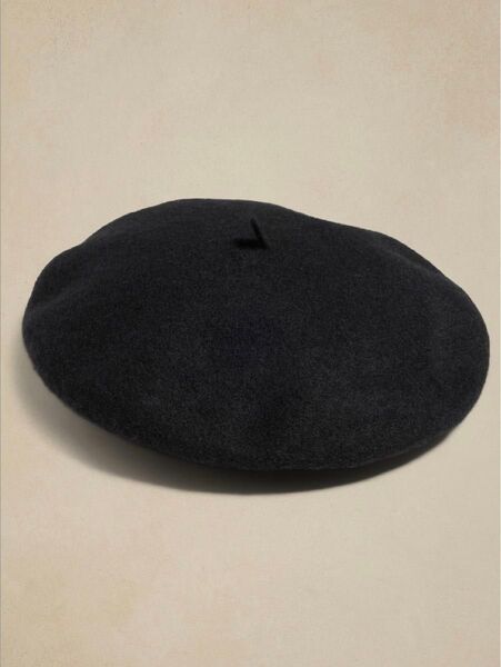 新品66%OFF バナナリパブリック ベレー帽 黒 帽子 ハンチング 匿名配送