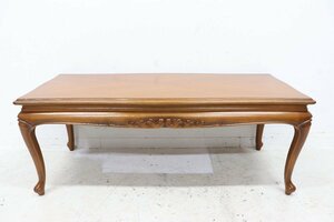maruni マルニ 木工 ローテーブル センター テーブル リビング クラシック 机 木製 猫脚 ロココ調 アンティーク風
