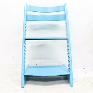 ■希少カラー■美品■ STOKKE Tripp Trapp ストッケ トリップトラップ ブルー 青 ベビーチェア 椅子 北欧 家具の画像5