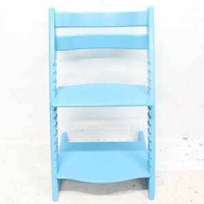 ■希少カラー■美品■ STOKKE Tripp Trapp ストッケ トリップトラップ ブルー 青 ベビーチェア 椅子 北欧 家具の画像1
