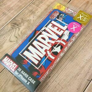 ★外箱痛みアリ★訳あり価格★ iPhone XS／iPhone X 共通 MARVEL マーベル キャプテンアメリカ スマホケース (((外箱痛み特価)))