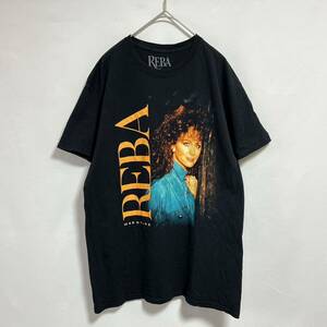 リーバ・マッキンタイア Reba McEntire 半袖Tシャツ　ビッグプリント　ミュージックTシャツ サイズM