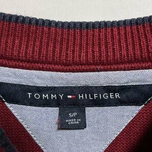 TOMMY HILFIGER トミーヒルフィガー コットンセーター コットンニット ビッグロゴ サイズSの画像4