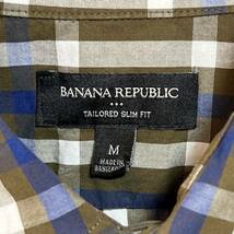 BANANA REPUBLIC バナナ・リパブリック　長袖シャツ チェック柄 スリムフィット　サイズM_画像3