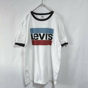 LEVI'S リーバイス　半袖Tシャツ ロゴプリント　リンガーTシャツ サイズM