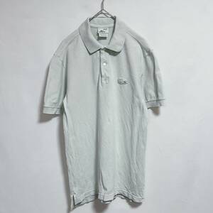 LACOSTE VINTAGE WASHED ラコステ　半袖 ポロシャツ ワンポイントロゴ 鹿の子　サイズ16