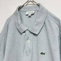 LACOSTE ラコステ　半袖ポロシャツ　ワンポイントロゴ 鹿の子　クラシックフィット　サイズ6 XL_画像3