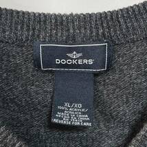 DOCKERS ドッカーズ　アクリルニット　ベスト　セーター　アーガイル柄 サイズXL_画像4