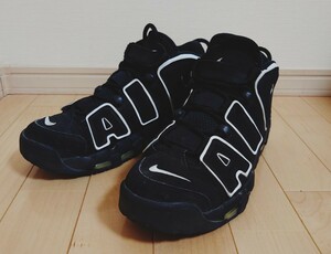 【希少】NIKE AIR MORE UPTEMPO エアモアアップテンポ モアテン ブラック 414962-002 2016年版 ピッペン BLACK White ナイキ スニーカー