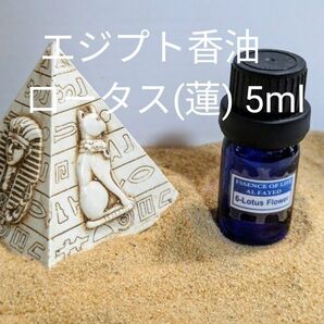 ★お値引き中★エジプト香油　ホワイトロータス　5ml　ドロッパーボトル入(一滴約0.05ml)