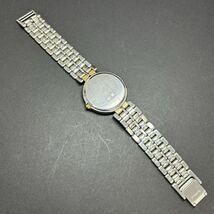 097884-03【美品】ロンジン　LONGINES　フラッグシップ　7064　クオーツ　不動　SS×GP　白文字盤　デイト　メンズ腕時計　１円～_画像10